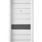 Contemporary White Paneled Steel Security Door
